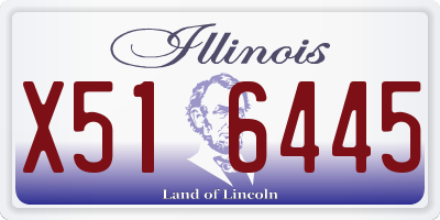 IL license plate X516445