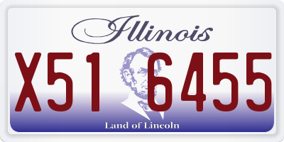 IL license plate X516455