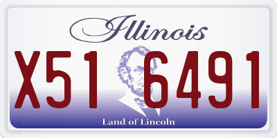 IL license plate X516491
