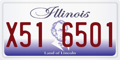 IL license plate X516501