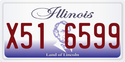 IL license plate X516599