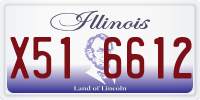 IL license plate X516612