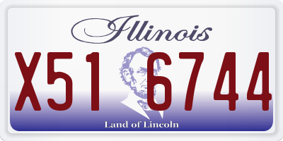 IL license plate X516744