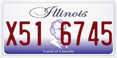 IL license plate X516745