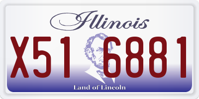 IL license plate X516881