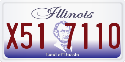 IL license plate X517110