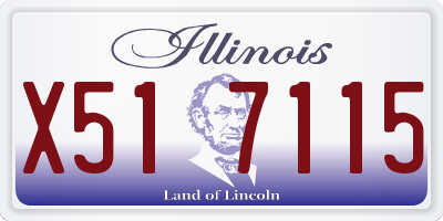 IL license plate X517115