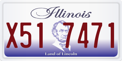 IL license plate X517471