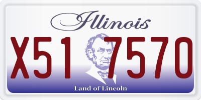 IL license plate X517570