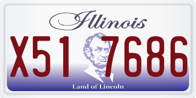 IL license plate X517686