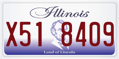 IL license plate X518409