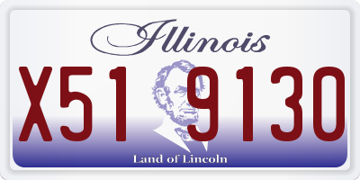 IL license plate X519130