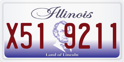 IL license plate X519211