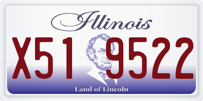 IL license plate X519522