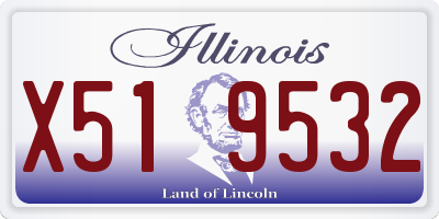 IL license plate X519532