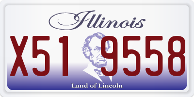 IL license plate X519558