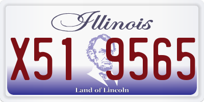 IL license plate X519565