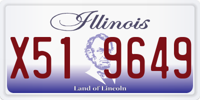 IL license plate X519649
