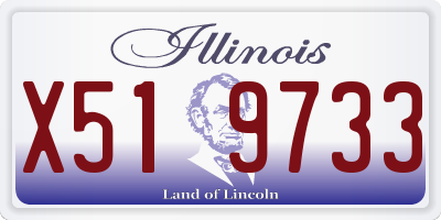 IL license plate X519733