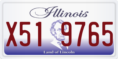 IL license plate X519765