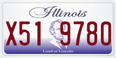 IL license plate X519780