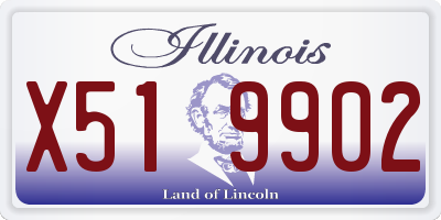 IL license plate X519902