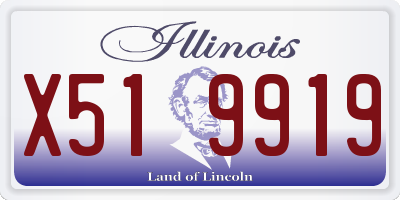 IL license plate X519919
