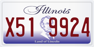 IL license plate X519924