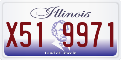 IL license plate X519971