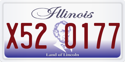 IL license plate X520177