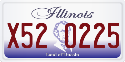 IL license plate X520225