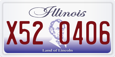 IL license plate X520406