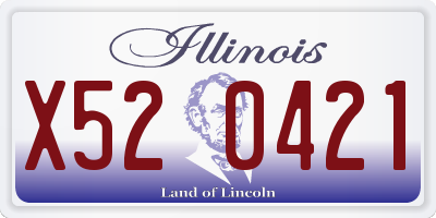 IL license plate X520421