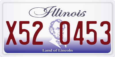 IL license plate X520453