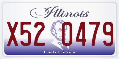 IL license plate X520479