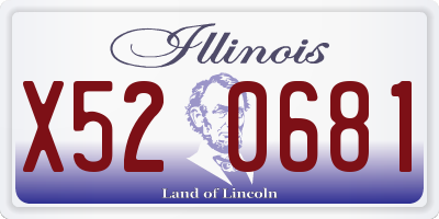 IL license plate X520681