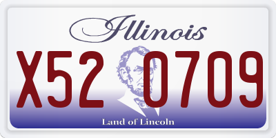 IL license plate X520709