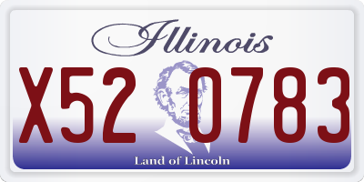 IL license plate X520783