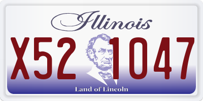 IL license plate X521047
