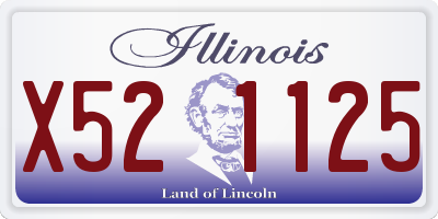 IL license plate X521125