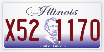 IL license plate X521170