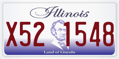 IL license plate X521548