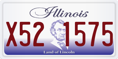 IL license plate X521575