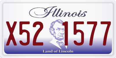 IL license plate X521577