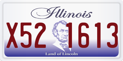 IL license plate X521613