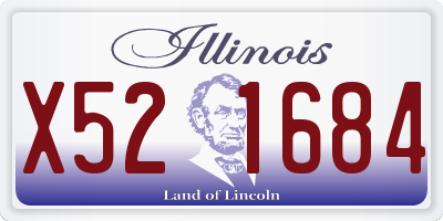 IL license plate X521684