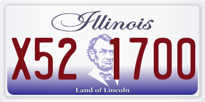 IL license plate X521700