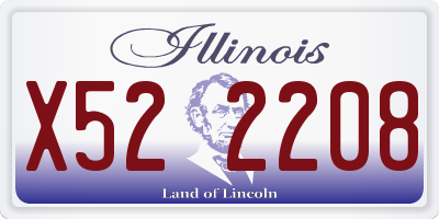 IL license plate X522208
