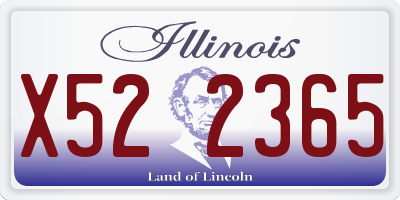 IL license plate X522365