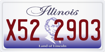 IL license plate X522903